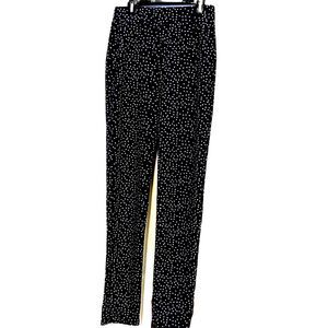 TALL Activewear Athletic leggings Stretch Pockets Black/White Polkadot Sz S NWOT